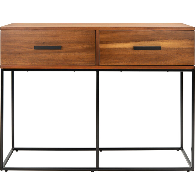 Marquise 2-Drawer Console Table, Dark Wood