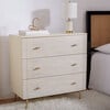 Genevieve 3-Drawer Dresser, Ecru Wood - Dressers - 3