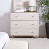 Genevieve 3-Drawer Dresser, White/Grey - Dressers - 2