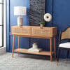 Baisley 2-Drawer Rattan Console Table, Tan - Accent Tables - 2