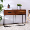 Marquise 2-Drawer Console Table, Dark Wood - Accent Tables - 2 - thumbnail