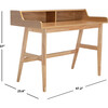 Wrigley Desk, Natural Wood - Desks - 7