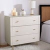 Genevieve 3-Drawer Dresser, White/Grey - Dressers - 3