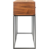 Marquise 2-Drawer Console Table, Dark Wood - Accent Tables - 3 - thumbnail