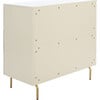 Genevieve 3-Drawer Dresser, Ecru Wood - Dressers - 7