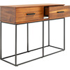 Marquise 2-Drawer Console Table, Dark Wood - Accent Tables - 4