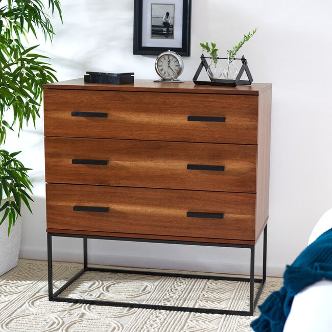 Marquise 3-Drawer Chest, Walnut - Dressers - 2