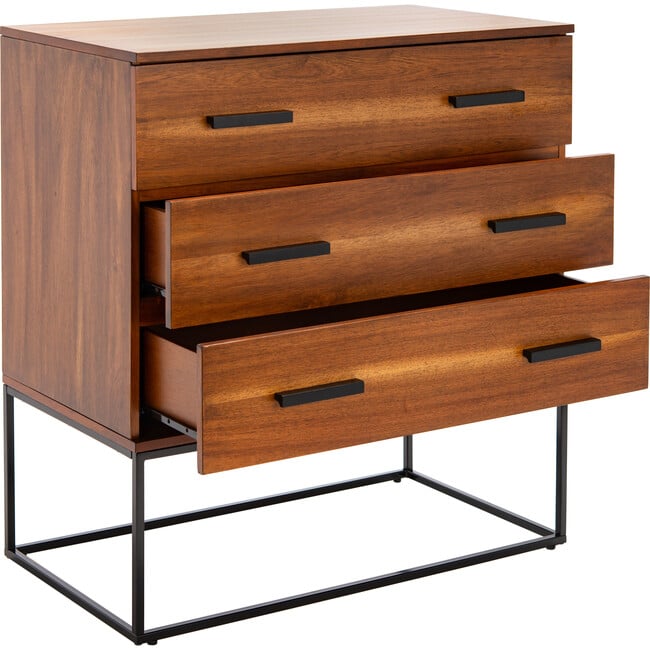 Marquise 3-Drawer Chest, Walnut - Dressers - 5