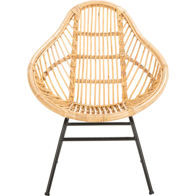 Elisa Rattan Accent Chair, Tan - Accent Seating - 1