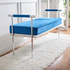 Pim Long Rectangle Bench, Blue - Accent Seating - 4