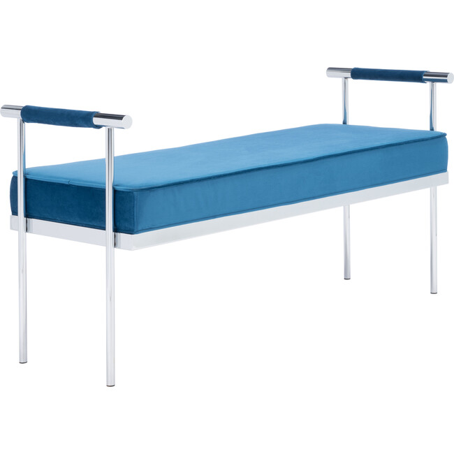 Pim Long Rectangle Bench, Blue - Accent Seating - 6