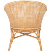 Dustin Rattan Accent Chair with Cushion, Tan - Accent Seating - 5