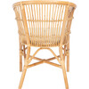 Olivia Rattan Accent Chair with Cushion, Tan - Accent Seating - 4