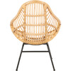 Elisa Rattan Accent Chair, Tan - Accent Seating - 6