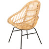 Elisa Rattan Accent Chair, Tan - Accent Seating - 7