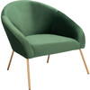 Mandi Velvet Accent Chair, Emerald - Accent Seating - 4