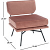 Kermit Accent Chair, Blush - Accent Seating - 7