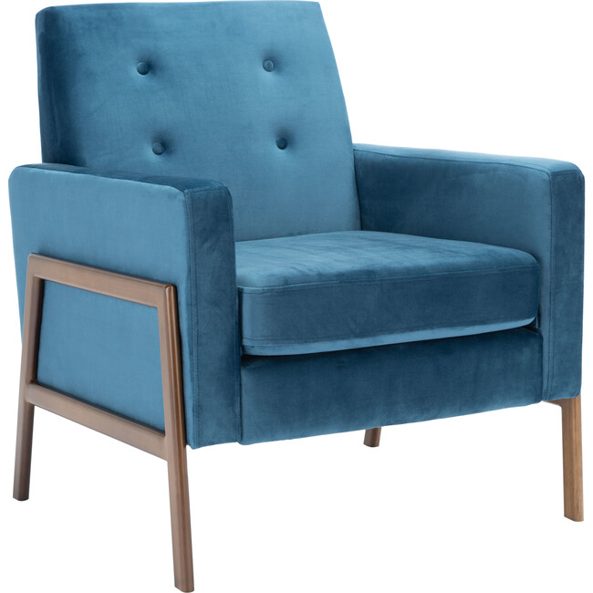 Roald Sofa Accent Chair, Blue - Accent Seating - 4