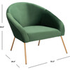 Mandi Velvet Accent Chair, Emerald - Accent Seating - 7