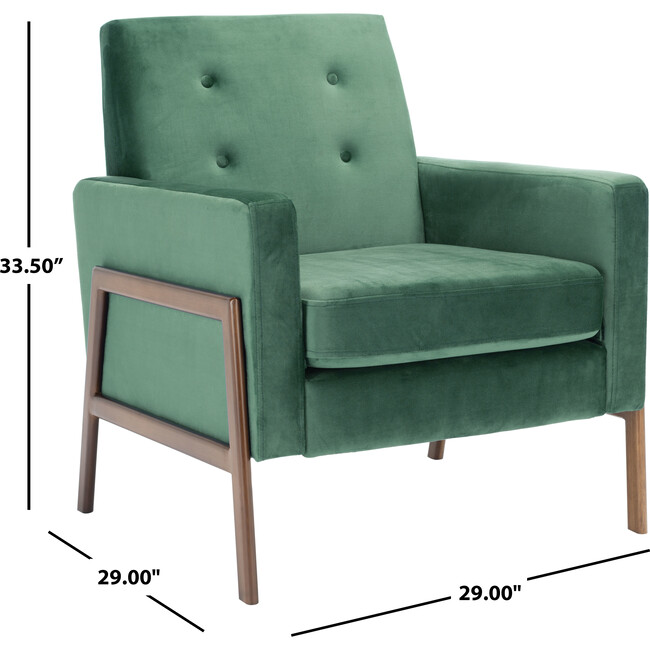 Roald Sofa Accent Chair, Emerald - Accent Seating - 7