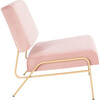 Romilly Velvet Accent Chair, Blush - Accent Seating - 3