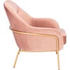 Eleazer Velvet Accent Chair, Blush - Accent Seating - 3