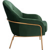 Eleazer Velvet Accent Chair, Emerald - Accent Seating - 3