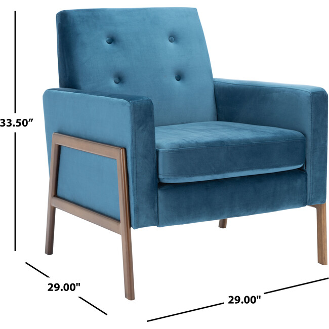 Roald Sofa Accent Chair, Blue - Accent Seating - 7