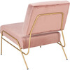 Romilly Velvet Accent Chair, Blush - Accent Seating - 5