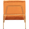 Romilly Velvet Accent Chair, Orange - Accent Seating - 5