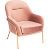 Eleazer Velvet Accent Chair, Blush - Accent Seating - 4