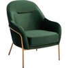 Eleazer Velvet Accent Chair, Emerald - Accent Seating - 4