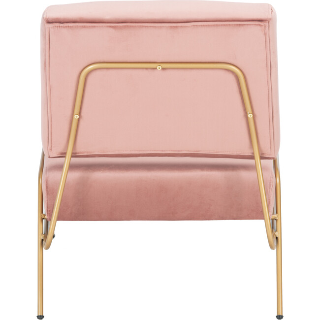 Romilly Velvet Accent Chair, Blush - Accent Seating - 6