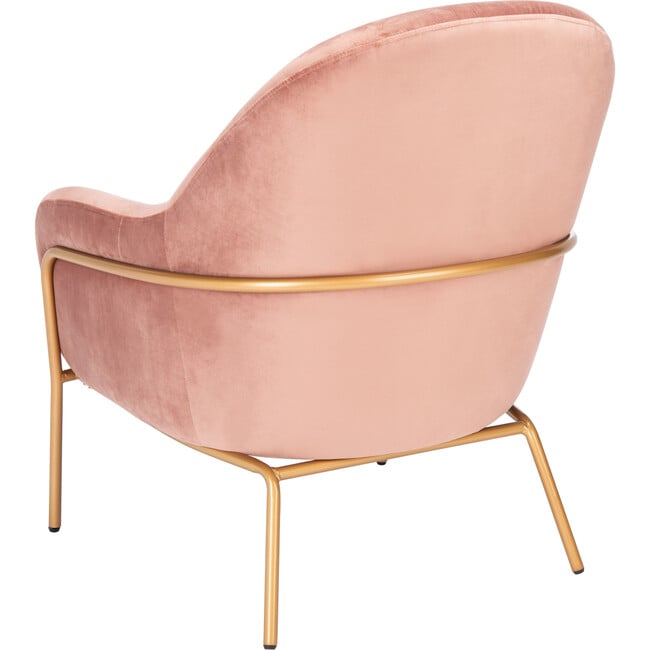 Eleazer Velvet Accent Chair, Blush - Accent Seating - 5