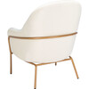 Eleazer Velvet Accent Chair, White - Accent Seating - 5
