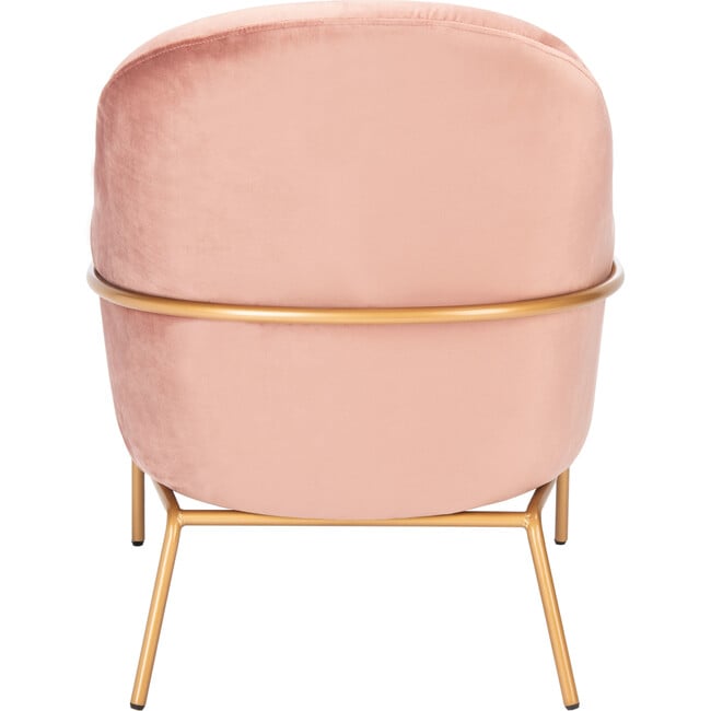 Eleazer Velvet Accent Chair, Blush - Accent Seating - 6