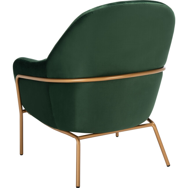 Eleazer Velvet Accent Chair, Emerald - Accent Seating - 6