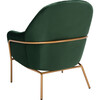 Eleazer Velvet Accent Chair, Emerald - Accent Seating - 6