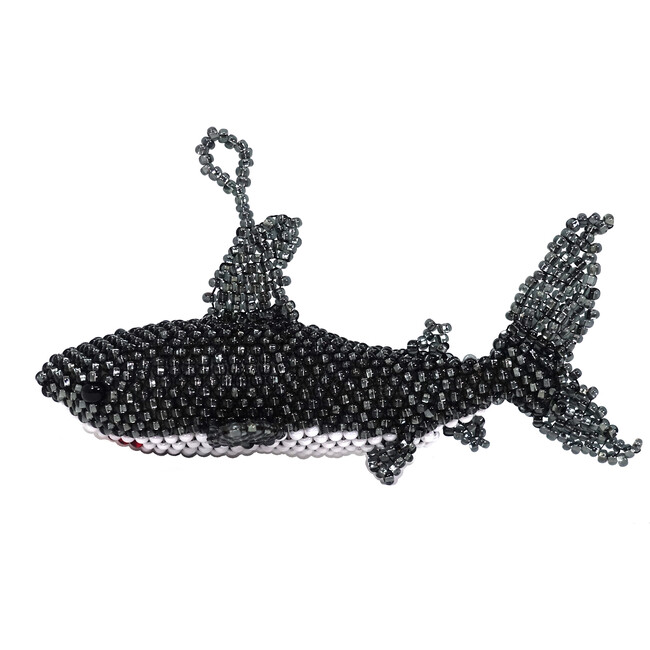 Beaded Shark Ornament
