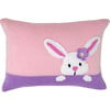 Bunny Peekaboo Mini Pillow, Pink - Accents - 1 - thumbnail