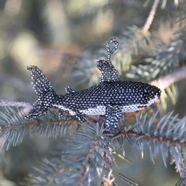 Beaded Shark Ornament - Ornaments - 4