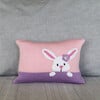 Bunny Peekaboo Mini Pillow, Pink - Accents - 2