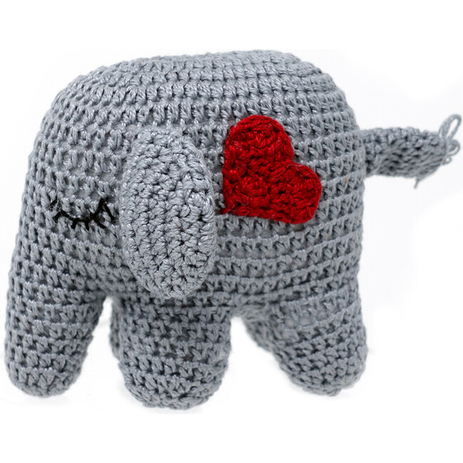 Crochet Elephant with Heart