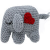 Crochet Elephant with Heart - Plush - 1 - thumbnail