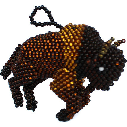 Beaded Buffalo Ornament - Ornaments - 1