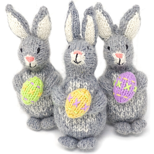 Set of 3 Bunny Ornaments