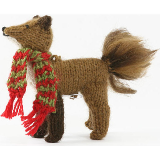 Fox In Scarf Ornament - Ornaments - 1