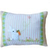 Mini Spring Bunny Pillow, Stripes - Decorative Pillows - 1 - thumbnail