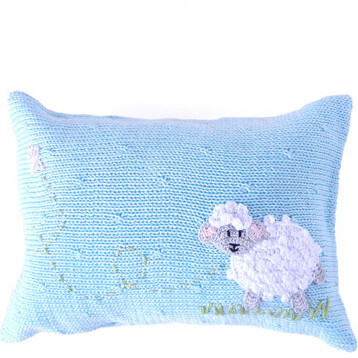 Sheep Mini Pillow, Blue