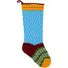 Colorful Stocking, Blue - Stockings - 1 - thumbnail